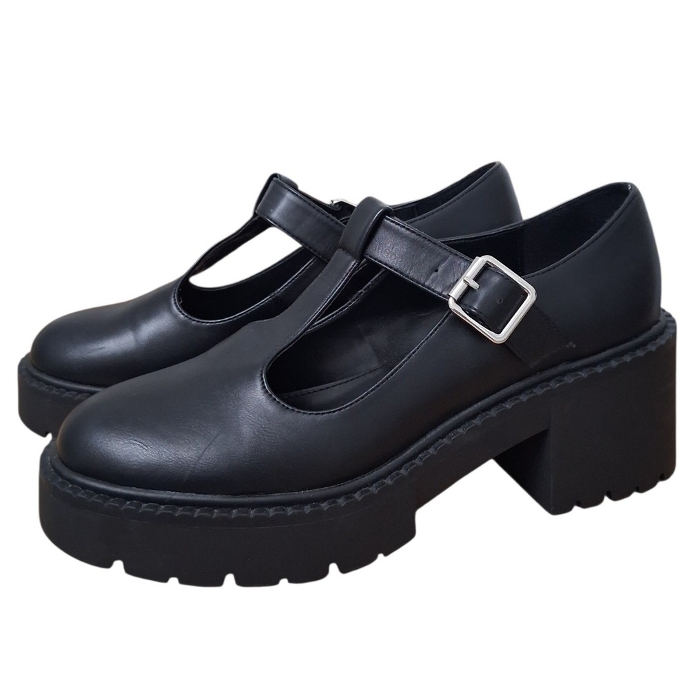 Y2k Chunky Mary-Jane Madden Girl Women's size 9.5M Whimsigoth Emo Academia Shoes